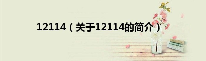 12114（關(guān)于12114的簡介）