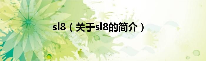 sl8（關(guān)于sl8的簡(jiǎn)介）