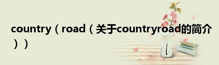 country（road（關(guān)于countryroad的簡(jiǎn)介））