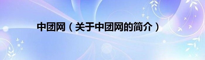 中團網(wǎng)（關于中團網(wǎng)的簡介）