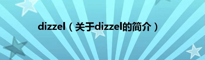 dizzel（關于dizzel的簡介）