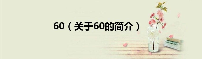 60（關(guān)于60的簡介）