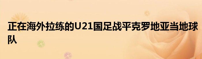 正在海外拉練的U21國足戰(zhàn)平克羅地亞當地球隊