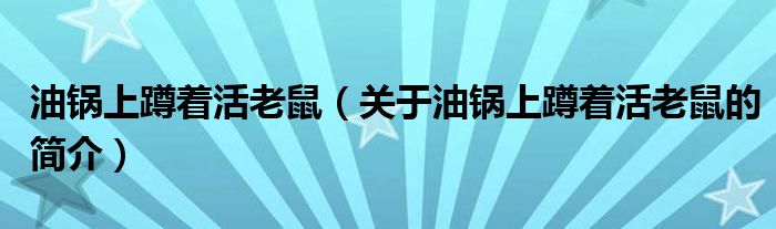 油鍋上蹲著活老鼠（關(guān)于油鍋上蹲著活老鼠的簡介）