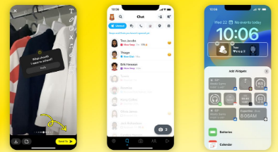 iOS 16上的Snapchat獲得新的鎖屏小部件聊天快捷方式等